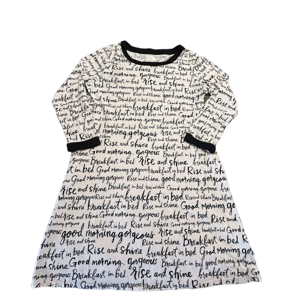 Kate Spade New York Dream A Little Dream Nightshirt Pajamas Size M Long Sleeve